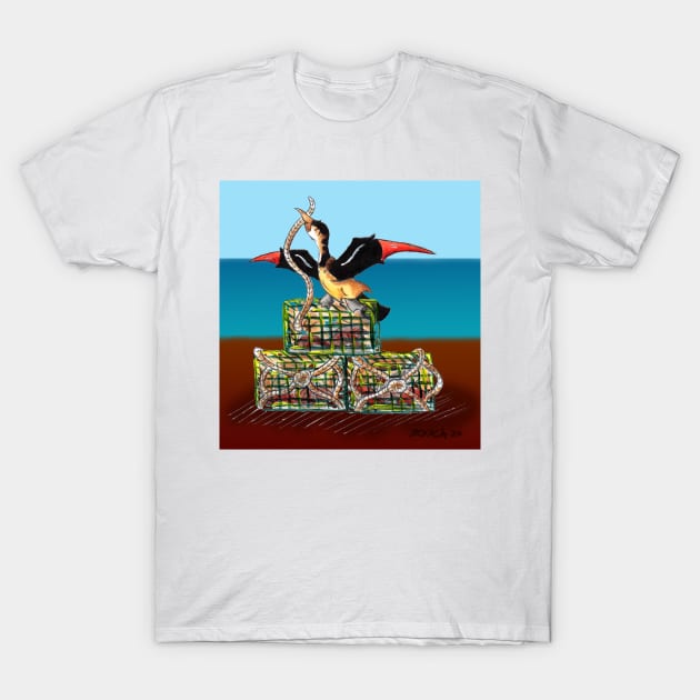 Lobster Haul (At the Docks) T-Shirt by KristenOKeefeArt